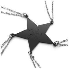 PRICES MAY VARY. Material: High Quality Stainless Steel, Solid and Durable, requires minimal maintenance but Long Lasting Reliable. Puzzle Pendant: 27mm*13mm/1.06"*0.651". Necklace Length: 24 inch. Five pendants combine into one star: Symbolize the heart to heart friendship between you and your best friend. You wil receive 5pcs Meaningful Engraved Necklace. Package Includes PVC Bag for a Great Presentation. Ideal Gift for Christmas, Valentine's Day, Birthday Day, Father's Day, Mother's Day, Anni Family Puzzle, Five Friends, Family Puzzles, Friend Bff, Best Friend Necklaces, Chain For Women, Friendship Necklaces, Friend Necklaces, Engraved Necklace