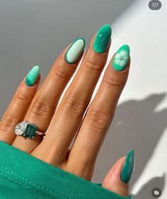 Mixed Acrylic Nails, Mix Match Nails, Nailinspo Nailart, Country Nails, Punk Nails