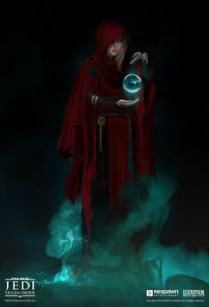 Dathomir Witch, Cloth Simulation, Space Opera Art, Long Robes