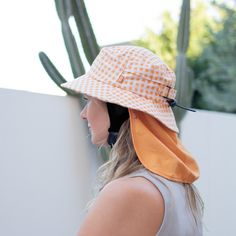 The OG is back baby!! We're bringing back Season Ones favourite Style - the Orange Gingham Plow Hat. Colour: Orange + Beige Surf Hat, Surf Hats, Orange Gingham, Colour Orange, Wide Brimmed, Melon, Gingham, Surfing, Bring It On