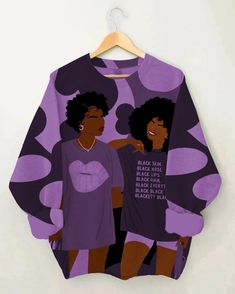 Black Sisters Long Sleeve Sweatshirt – JDONGVAK Baddie Fall Fits, Black Inspirational Quotes, Black Sisters, Yellow Sweatshirt, African Girl, Slogan Tee, Long Sleeve Sweatshirt, Pink Sweatshirt, Lcd Screen