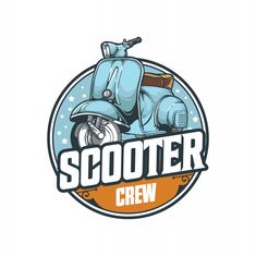 a scooter logo with the word'scooter crew'on it