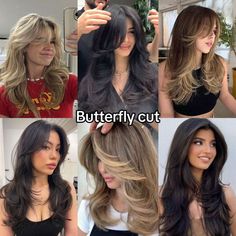 Aesthetic Hairstyles, Butterfly Cut, Layered Haircuts For Medium Hair, Hair Tips Video