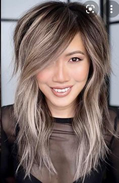 Choppy Layered Haircuts For Medium Hair With Curtain Bangs, Edgy Layered Hair, Modern Hair Color Ideas, Long Shag Haircut Choppy Layers, Shaggy Long Hair Choppy Layers, Edgy Haircuts For Long Hair, Edgy Haircuts For Women, Medium Length Wavy Hair, Shaggy Long Hair