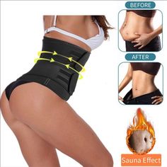 Sweat Neoprene Slimming Waist Trainer Tummy Control For The Best Hourglass Figure. Good To Work Out In. If You Are Active, A Gym Buff, Able To Lift It Protect Your Back As Well. Get That Hourglass Figure. I Swear By The One I Own. Lightweight And Hand Wash. Tumble Dry Material / Neoprene Medium 76/29 Length Width Fits Like An Xl Sauna Waist Trainer, Lose Water Weight, Sweat Waist Trainer, Body Shaper Corset, Exercise Muscle, Sweat Belt, Latex Waist Trainer, Slimmer Belt, Drop Weight