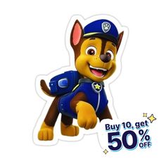 the paw patrol sticker is on sale for $ 50