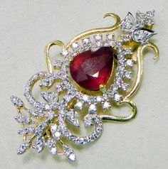 ad eBay - Find many great new & used options and get the best deals for Certified 2.60ct Natural round Diamond 14k solid yellow gold ruby brooch pin at the best online prices at eBay! Free shipping for many products! Traditional Yellow Gold Pendant Brooches, Diamond Round Brooch Jewelry, Round Diamond Brooch Jewelry, Formal Ruby Brooch Jewelry, Round Diamond Brooch, Exquisite Round Jewelry Brooch, Exquisite Round Brooch Jewelry, Red Round Brooch Jewelry, Yellow Gold Diamond Pendant Brooch