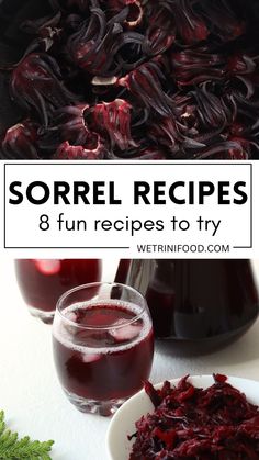 sorrel recipe with text overlay that reads sorrel recipes 8 fun recipes to try