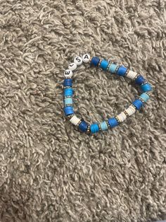 An Elsa bracelet made with clay beads Clay Beads, Bracelet Making, Jewelry Bracelets, Beaded Bracelets, Beads