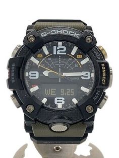 ad eBay - CASIO G-SHOCK GG-B100BA-1AJR Black/Khaki Resin Quartz Digital Analog Watch - Buy Now, click the link (eBay) G Shock Mudmaster, Casio G Shock, Analog Watch, Black Khakis, G Shock, British Army, Accessories Watches, Wrist Watch, Things To Sell