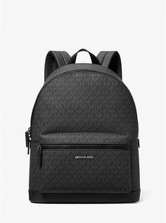 The Cooper Logo Backpack is your stylish everyday companion. Made from durable logo-print canvas with polished hardware, it keeps items safely stored with a zip fastening and front pocket. Interior pockets organize phones and tablets while dedicated compartments fit laptops and folders. At under 100 words, take your essentials in high fashion wherever Instagram leads you. Backpack Free, Pocket Organizer, 100 Words, Men's Bags, Men's Backpack, Tablet Laptop, Personal Shopping, Bags Backpacks, Michael Kors Bag