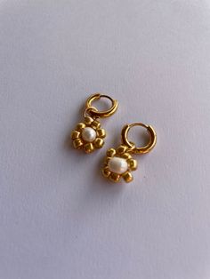 - One of a kind & Handmade  - small huggie hoop earrings in 18k gold plating - Nickle lead free and hypoallergenic Handmade Gold-plated Huggie Earrings, Huggies Hoop Earrings, Gold Huggies, Huggie Hoop Earrings, Jewelry Earrings Hoops, Gold Plating, Etsy Earrings, 18k Gold, Gold Plate