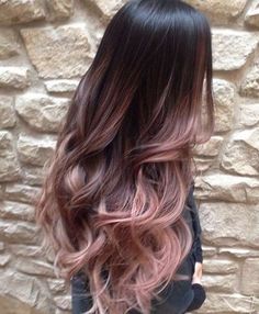 Gold Ombre Hair, Rose Gold Hair Ombre, Undercut Haircut, Rose Gold Balayage, 2020 Hairstyles, Gold Hair Colors, Black Hair Balayage, Hair Color Rose Gold, Hot Hair Colors