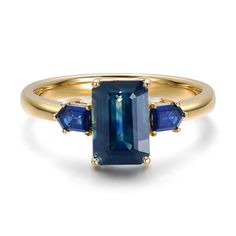 ♥ 3.08ctw Teal Sapphire Three-Stone Engagement Ring 14K Gold

♥  Ring size: US 7.5 (Free resizing up or down 2 sizes)
♥  Material: 14K Gold
♥  Gemstone: Earth-mined center sapphire (2.66ct) and side sapphires (0.42ctw) Teal Sapphire, Right Hand Rings, Three Stone Engagement, Three Stone Engagement Rings, Stone Engagement, Sapphire Stone, 14k Gold Ring, Three Stone, Stone Rings