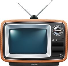 an old fashioned television set with two antennas on it's top and the screen is turned off