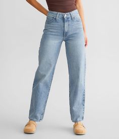 High Rise Light Wash Jeans, Jeans Without Holes Outfit, Jeans Women High Waist, Levis Womens Jeans, Good Jeans For Women, Womens Loose Jeans, Cute Casual Jean Outfits, Highwaisted Jeans, The Perfect Jeans