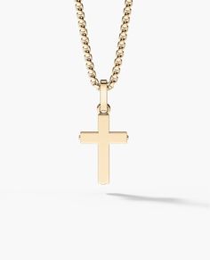 The mini cross pendant by Rockford Collection is 28 mm tall and is crafted in your choice of solid gold or platinum. Three signature screws instantly identify this traditional cross pendant as a timeless Rockford Collection masterpiece. Classic Polished Crucifix Cross Necklace, Yellow Gold Sterling Silver Cross Pendant Necklace, Classic Yellow Gold Cross Necklace, Yellow Gold Polished Cross Necklace Pendant, Classic Yellow Gold Cross Pendant Necklace, 14k White Gold Crucifix Cross Necklace, White Gold 14k Crucifix Cross Necklace, 14k White Gold Cross Pendant Necklace, 14k White Gold Cross Necklace