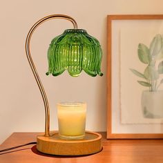 Amazon.com: NONVJJ Candle Warmer Lamp,Candle Warmer lamp with Timer, Candle Warmer Light Compatible with Various Candles for Home Decor,Brightness Adjustable for Jar Scented Wax Melts with 2 Bulbs Green-02 : Home & Kitchen Cute Unique Home Decor, Bohemian Dorm Decor, Antique Bohemian Decor, Bougie Boho Decor, Bathroom Lighting Rental, Home Decor Whimsigoth, Random Household Items, Earthy Cottage Decor, Cute Small Apartment Decor