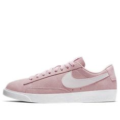 Nike Womens WMNS Blazer Low SD 'Pink Foam' Pink Foam/White/White Sneakers/Shoes Womens Nike Blazer, Blazers Nike, Suede Shoes Women, Nike Blazer Low, Blazer Low, White Shoes Sneakers, Baskets Nike, Womens Nike, Gym Shoes