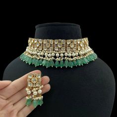 A Gift for someone most adorable for you. Suitable for all kind of outfits like lehenga, dresses, sarees . Necklace : 1 Earring:  1 Kundan Polki Necklace, Indian Gold Necklace Designs, Sabyasachi Jewelry, Sabyasachi Jewellery, Gold Necklace Indian, Fancy Jewellery Designs, Polki Necklace, Necklace Stone, Kundan Necklace