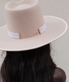 Created in collaboration with Ivy City Co, the Lace Band adds just the right touch of elegance to any style. You don't have to be a bride to add a touch of lace. Adjustable to fit most hat sizes. Lace Bands, Halo Style, Find Color, Wearing A Hat, Felt Hat, Fedora Hat, Hat Band, Hat Sizes, Fashion Pictures