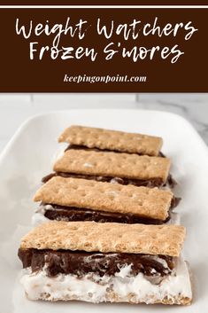 Frozen S’mores – Weight Watchers Frozen Smores, Weight Watchers Food Points, Weight Watchers Meals Dinner, Weight Watchers Plan, Weight Watchers Meal Plans, Weight Watchers Recipes Desserts, Weight Watchers Snacks, Ww Desserts, Weight Watchers Desserts