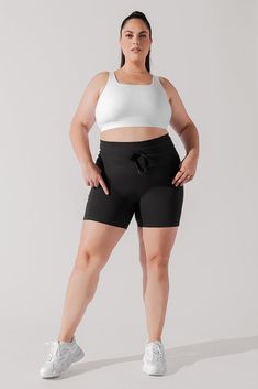 Run, stretch, and stride in buttery-soft comfort. Designed with our adjustable form-fitting Cargo waistband, these 5" Midi Shorts keep your strides comfy and your squats peek-a-boo free. Compression Level: Performance Level: Sporty Black Cargo Shorts With Side Pockets, Athleisure Shorts With 4-way Stretch And Functional Drawstring, 4-way Stretch Sportswear Athletic Shorts With Pockets, 4-way Stretch Activewear Shorts With Functional Drawstring, Sportswear Shorts With 4-way Stretch And Pockets, Swim Shop, Cheeky Bikinis, Mens Pajamas, Sweatshirt Shirt