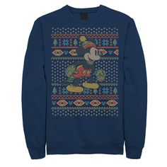 Michigan Wolverines M-I-C-K-E-Y! You'll be the leader of the club this Christmas with this men's Mickey Mouse sweatshirt. Crewneck Long sleevesFABRIC & CARE Cotton, polyester Machine wash Imported M-I-C-K-E-Y! You'll be the leader of the club this Christmas with this men's Mickey Mouse sweatshirt. Licensed Character M-I-C-K-E-Y! You'll be the leader of the club this Christmas with this men's Mickey Mouse sweatshirt. Color: Navy. Gender: male. Age Group: adult. Material: Fleece|Cotton Blend. Mens Fashion Sweaters, Mickey Mouse Sweatshirt, Mouse Christmas, Mickey Mouse Christmas, Christmas Sweater Men, Style Sweatshirt, Sweater Style, Sweatshirt Crewneck, Michigan Wolverines