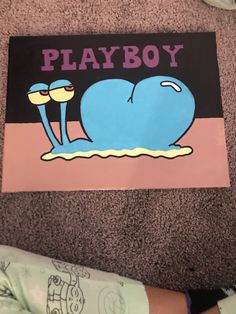 Painted Canvases Ideas, Just Roll It Painting, Spongebob Aesthetic Painting, Cartoons To Paint On Canvas, Spongebob Wall Painting, Spongebob Painting Funny, Funny Spongebob Painting Ideas, Funny Spongebob Paintings, Trendy Acrylic Painting Ideas