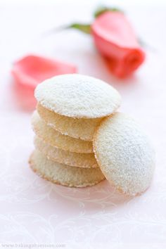 Rose water almond tea cookies. YESSSS@ #curiouseat Tea Cookies Recipe, Almond Tea, Rose Recipes, Simple Cookies, Almond Meal, Tea Cookies, Pure Vanilla, Cooking Guide, Dessert Bar