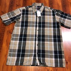 New Dickies Men’s Plaid Shirt With Tags Big And Tall Casual Short Sleeve Shirt, Plaid Shirt Men, Shirt Color, Plaid Shirt, Colorful Shirts, Man Shop, Mens Shirts, Plaid, For Men