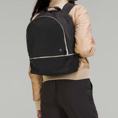 Brand New With Tag Color: Black City Adventurers, We See You. This Backpack Has A Discreet, Exterior Water Bottle Pocket For Quick Access To Hydration As You Jet From Work To Workout. Designed For On The Move Water-Repellent Fabric Measurements Dimensions: 29cm X 18cm X 41cm (11.4" X 7.1" X 16.1") Volume: 20l Product Features Reinforced Strap Construction Carries A Heavy Load When You're On The Go All Day Expandable Pocket For Your Sweaty Gear A Discreet, Side Zippered Pocket Holds A Water Bottl Sporty Black Backpack For Commuting, Lululemon City Adventurer Backpack, Adventurer Backpack, Black City, Water Repellent Fabric, Water Repellent, See You, Product Features, The Go