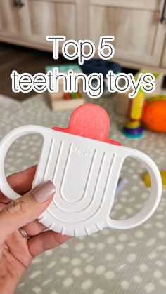 the top 5 teething toys for babies and toddlers to use in their playroom