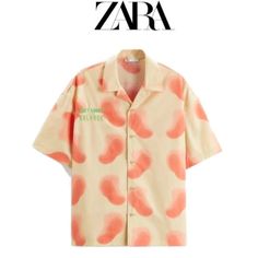 Zara Don't Loose Your Balance Poplin Shirt Size M Nwt Ref| 6085/403 100% Cotton Embroidered "Don't Loose Your Balance" In Green And White As Seen On Rapper Archiesman Kundu Items Are Retail Store Purchases And May Have Been Handled Or Tried On By Store Customers Prior To Sending, Photos Are Taken Of Item With Shipping Label And A Zip Tie Tag Attached To Represent The Item Purchased And Shipped Red Button Down Shirt, Zara Shirt, Shipping Label, Crochet Shirt, Fitted Dress Shirts, Men's Button Down Shirt, Zara Man, Orange Fashion, Poplin Shirt