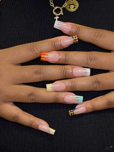 Short Dope Nails, Short Square Acrylic Nails Designs, Biab Designs, Picasso Nails, Acrylic Nail Shapes, Nails Only