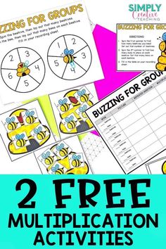 two free printable activities to help students learn how to use the numbers in addition