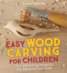 Looking for an outdoor hobby to engage your children and encourage them to be crafty and creative? Wood carving is not only easy to learn and fun to do, but almost everything you need to get started can be found for free -- right outside your door! Together you can craft a tumbling tower game, a racing car toy, a dolphin necklace or even a handy coat hook! With more than fifty activities at levels for beginners and up, children can create something useful, beautiful or fun (often all three!) out of wood. Learning wood carving not only helps to improve children's concentration, creativity and dexterity, it's also invaluable in teaching them how to handle knives safely. Adventurous children will be thrilled to learn woodland skills, while nature-loving parents will enjoy rediscovering the lo Whittling Knife, How To Make Toys, Natural Toys