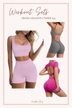 Women workout sets under $30 from amazon! #workout #workoutsets #workoutfitswomen #summerstyle #summervibes #womenathletic #womenswear #amazonfashionfinds One Piece Workout, Workout Fits Women, Summer Sets, Women Workout, Fitted Jumpsuit, Workout Outfits, Workout Sets, Workout Outfit, Stomach Workout