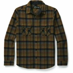 Smartwool Mens Anchor Line Shirt Jacket - Medium / Olive Plaid Farm Clothes, Shirt Jacket Men, Bra Size Charts, Man Up, Gray Plaid, Hard Working, Get Outside, Green Plaid, Plaid Pattern