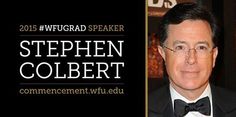 stephen collbert is featured in this photo for the 2013 wwcgad speaker