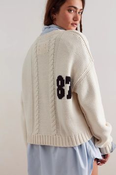 We The Free 87 Pullover | Free People Soft Knits, Shoulder Sleeve, Boho Outfits, Scoop Neckline, Oversized Fits, Pullover Styling, Drop Shoulder, Cable Knit, Sweater Outfits