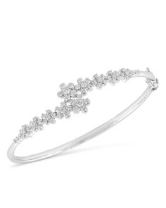 Bloomingdale's Diamond Bangle Bracelet in 14K White Gold, 1.0 ct. t.w. - 100% Exclusive Unique Diamond Bracelet, White Gold Bangle, Diamond Bangles, Diamond Bangle Bracelet, Bracelet Diamond, Jewelry Drawing, Diamond Bangles Bracelet, White Bracelets, Unique Diamonds