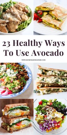 healthy ways to use avocado for salads, sandwiches, and other appetizers