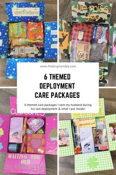 6 themed deployment care packages