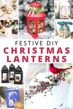 festive diy christmas lanterns are perfect for the holiday season