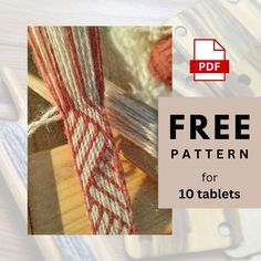 an image of a book with the title free pattern for 10 tablets