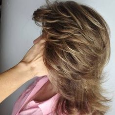 How To Get Feathered Hair, Short Layered Feathered Hairstyles, 80s Feathered Bangs, Short On Top Layered Hair, 80s Layered Haircut Medium, Feathered Back Hairstyles, Choppy Shag Hairstyles Medium No Bangs, Long Feathered Hairstyles Layered Hair, How To Style Feathered Hair