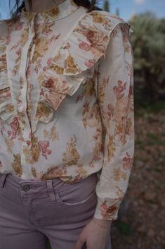 Spring Florals, Top Sales, Victorian Style, Victorian Fashion, Step Up, Shirts Tops, Top Styles, Models, Long Sleeve