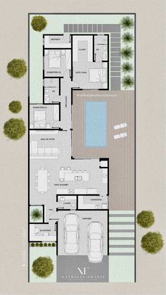 an aerial view of the floor plan for a house with swimming pool and hot tub