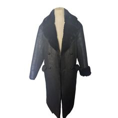 This Zara Trench Coat Features A Luxurious Faux Fur Lining And A Sleek Black Suede Leather Exterior, Offering A Timeless And Elegant Look For Cold Weather. Faux Fur Lining Black Leather Exterior Double-Breasted Button Closure Side Pockets Flap Closure Size: M Top To Bottom = 45 Inches Underarm To Underarm =21 Inches Sleeve From Top Of Shoulder To End Of Wrist = 29 Inches Size: M Condition: Pre-Owned Excellent Condition! Zara Trench Coat, Leather Trench, Leather Trench Coat, Zara Jackets, Zara Black, Zara Women, Black Suede, Suede Leather, Cold Weather